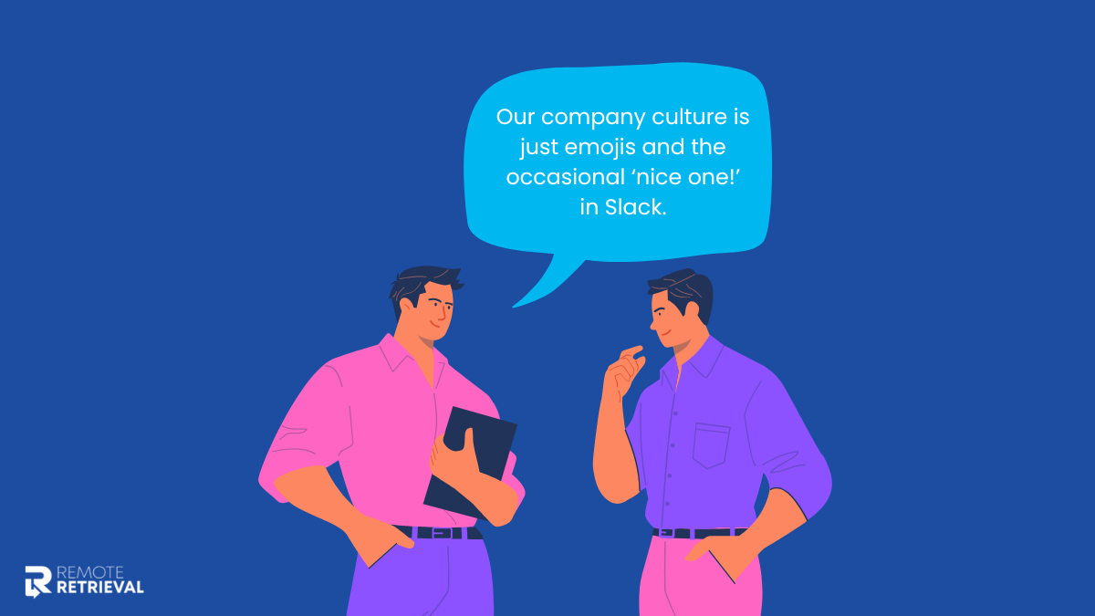 Employees discussing the lack of company culture and employee engagement