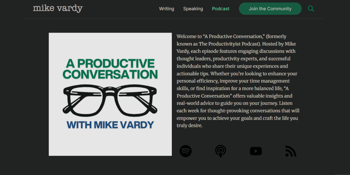 A Productive Conversation - Podcast