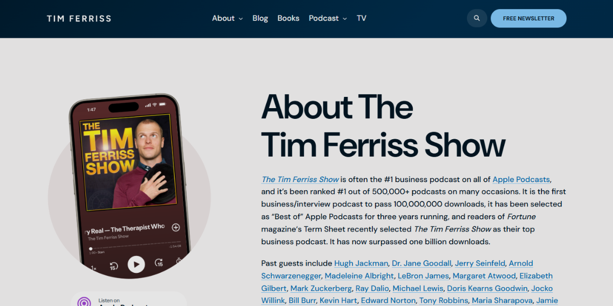 The Tim Ferriss Show - Podcast