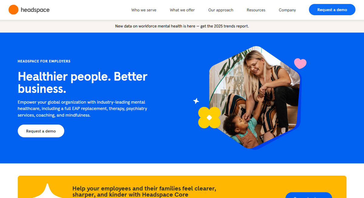Headspace interface