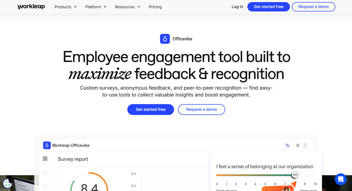 Officevibe interface