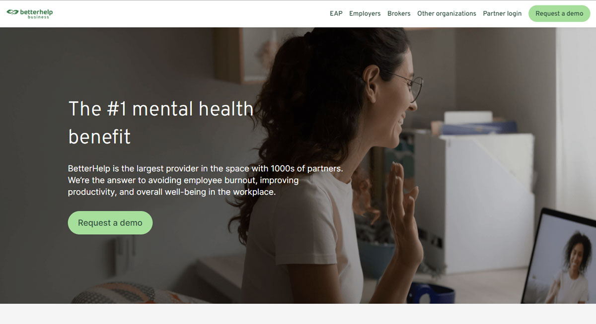 BetterHelp homepage
