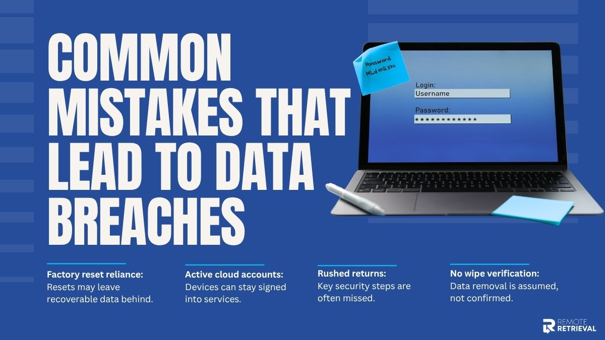 Common mistakes that lead to data breaches